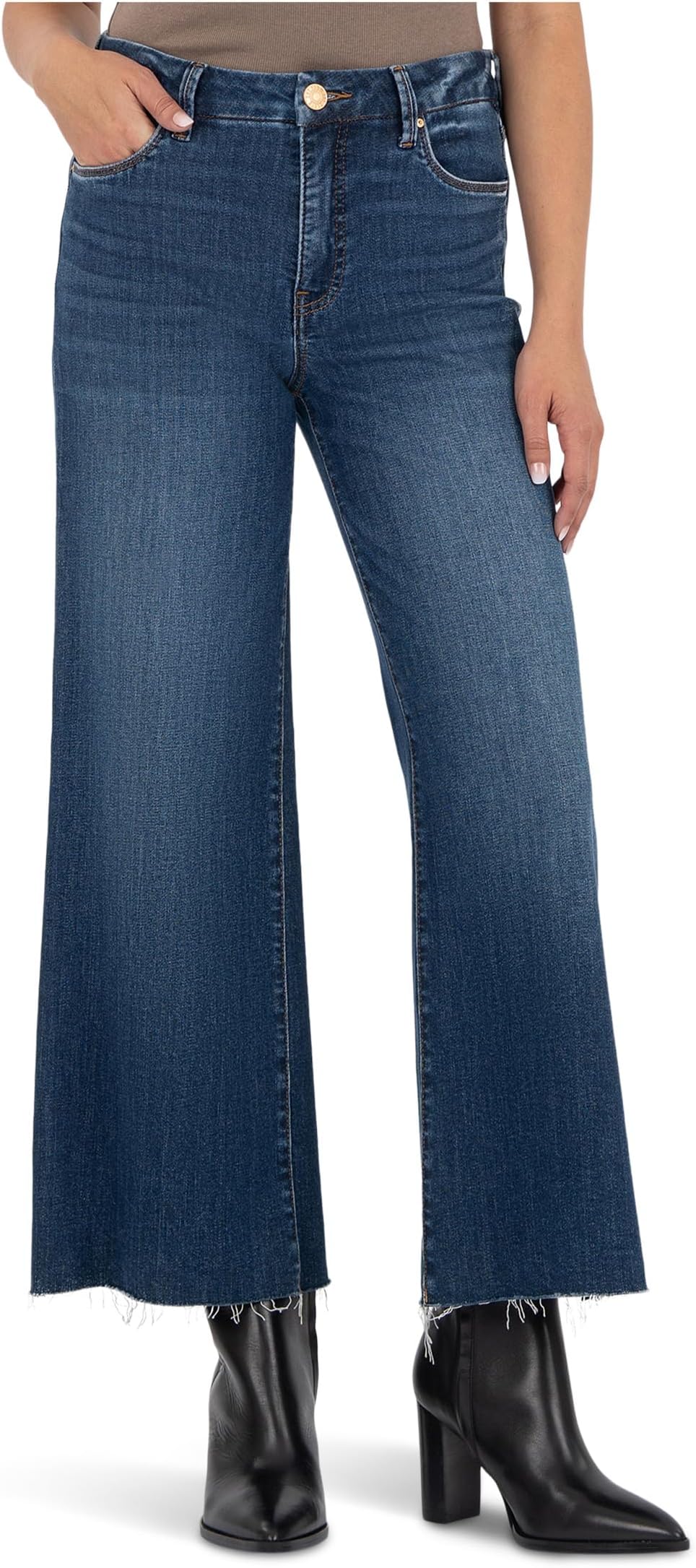 Джинсы KUT from the Kloth Petite Meg High Rise Fab Ab Wide Leg Raw Hem, цвет Inexhaustable
Джинсы KUT from the Kloth Petite Meg High Rise Fab Ab Wide Leg Raw Hem, цвет Inexhaustable