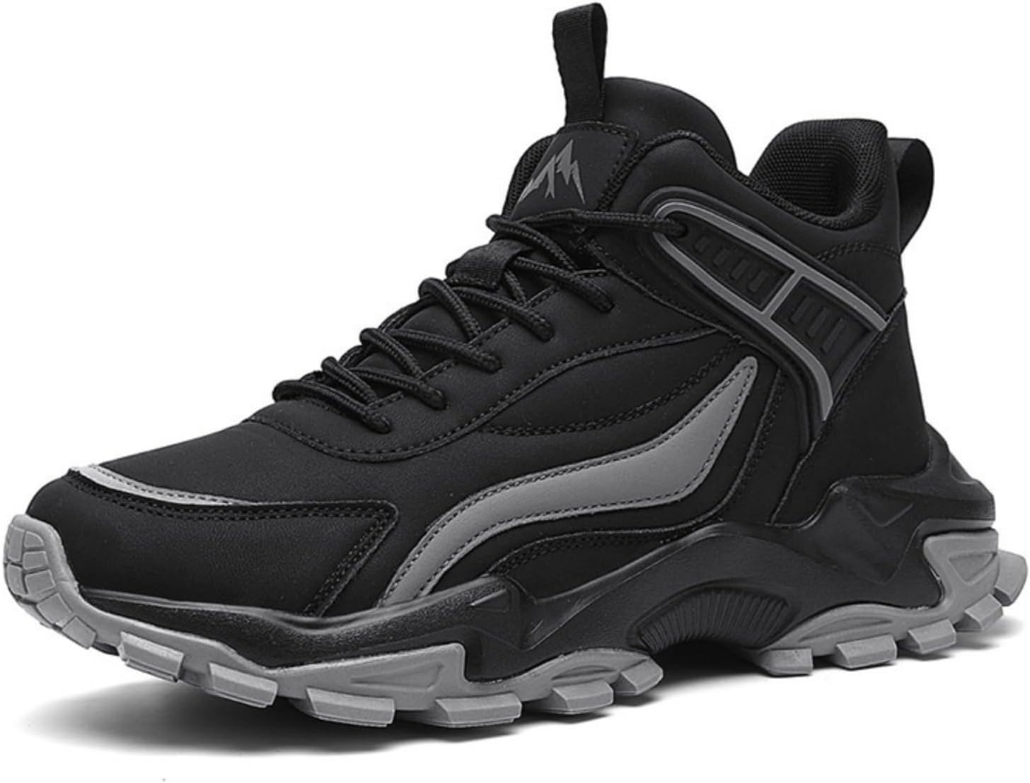 Мужские платформенные кроссовки с модной шнуровкой, круглый носок, средний верх, противоскользящая ребристая подошва, повседневные походные ботинки, удобные, легкие, дышащие, для ходьбы Yrzhgdl, черный
Мужские платформенные кроссовки с модной шнуровкой, круглый носок, средний верх, противоскользящая ребристая подошва, повседневные походные ботинки, удобные, легкие, дышащие, для ходьбы Yrzhgdl, черный