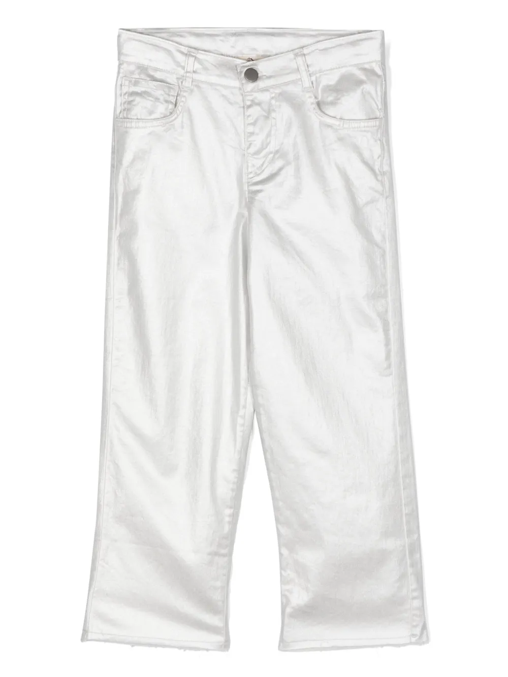 Прямые брюки с эффектом металлик Andorine, серебяный
Прямые брюки с эффектом металлик Andorine, серебяный