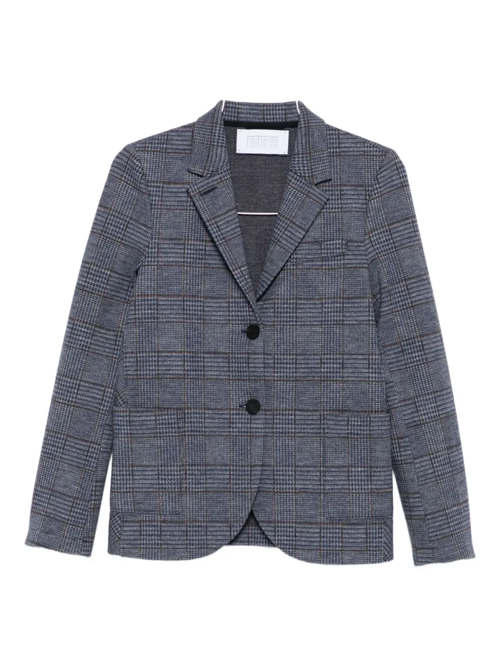 Блейзер на пуговицах в клетку Harris Wharf London, синий
Блейзер на пуговицах в клетку Harris Wharf London, синий