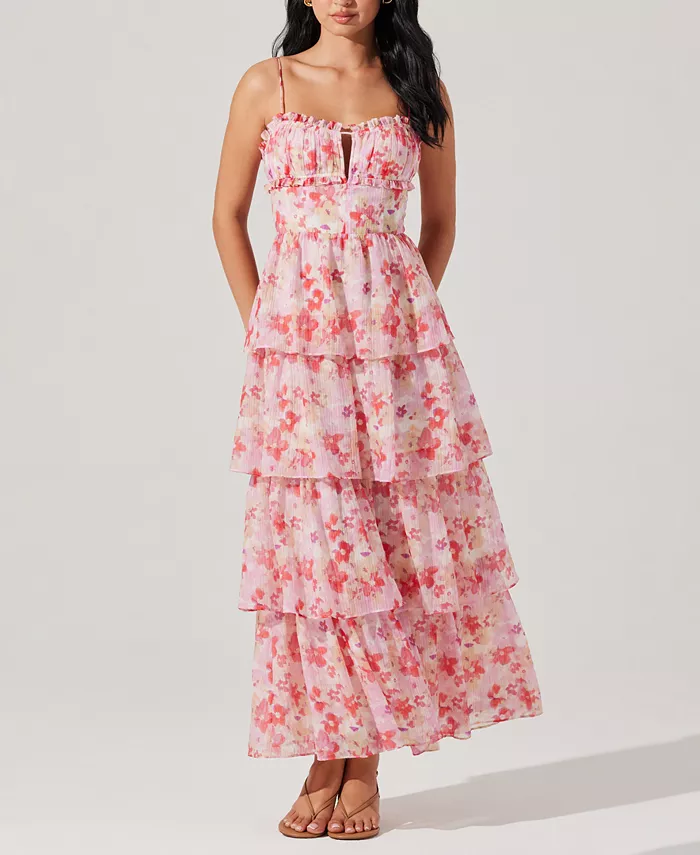 Женское многоярусное платье макси Vonessa с оборками ASTR the Label, мультиколор
Женское многоярусное платье макси Vonessa с оборками ASTR the Label, мультиколор