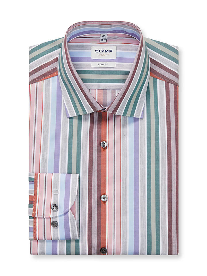 OLYMP Рубашка "Уровень 5" - облегающий крой - разноцветная
OLYMP Рубашка "Уровень 5" - облегающий крой - разноцветная
