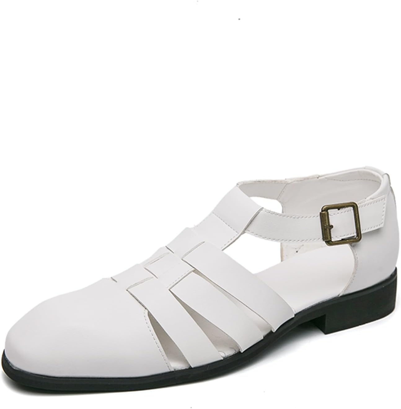 Мужские сандалии Abborora с закрытым носком, римские сандалии с вырезами и пряжкой на щиколотке, летние дышащие пляжные сандалии, белый
Мужские сандалии Abborora с закрытым носком, римские сандалии с вырезами и пряжкой на щиколотке, летние дышащие пляжные сандалии, белый