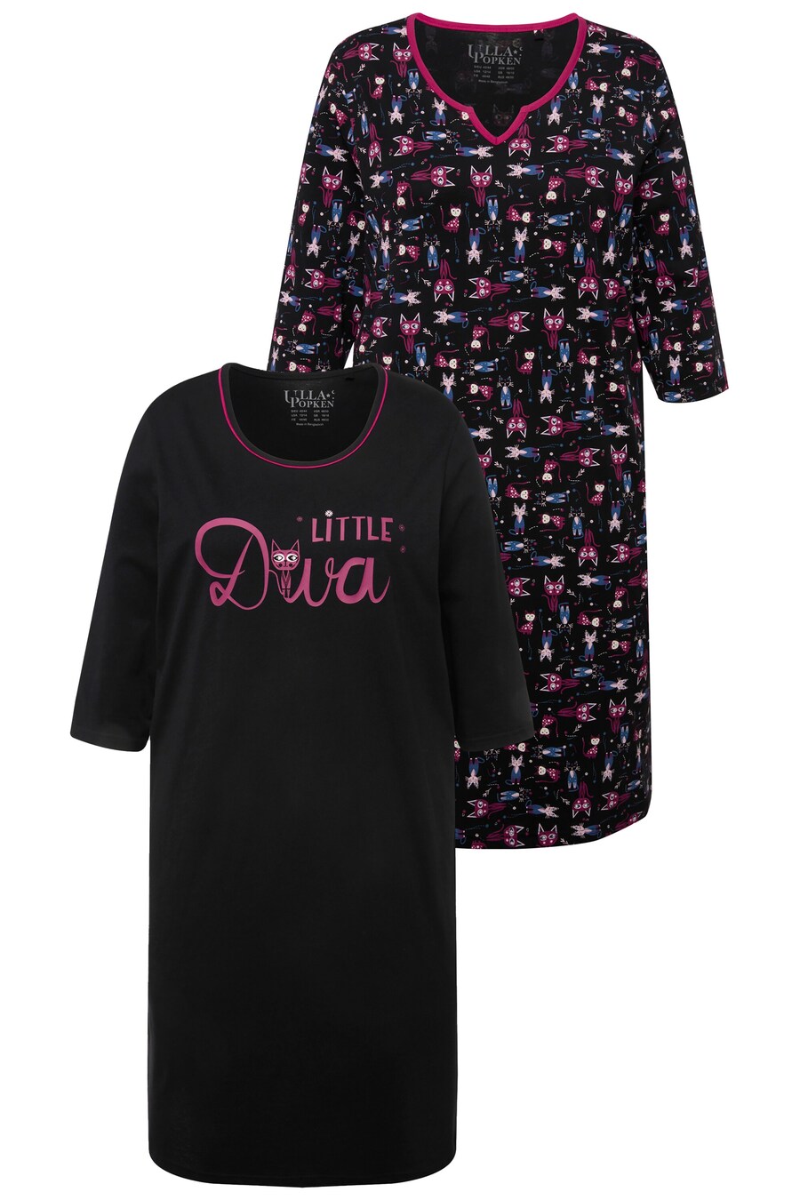 Ночная рубашка Ulla Popken, черный
Ночная рубашка Ulla Popken, черный