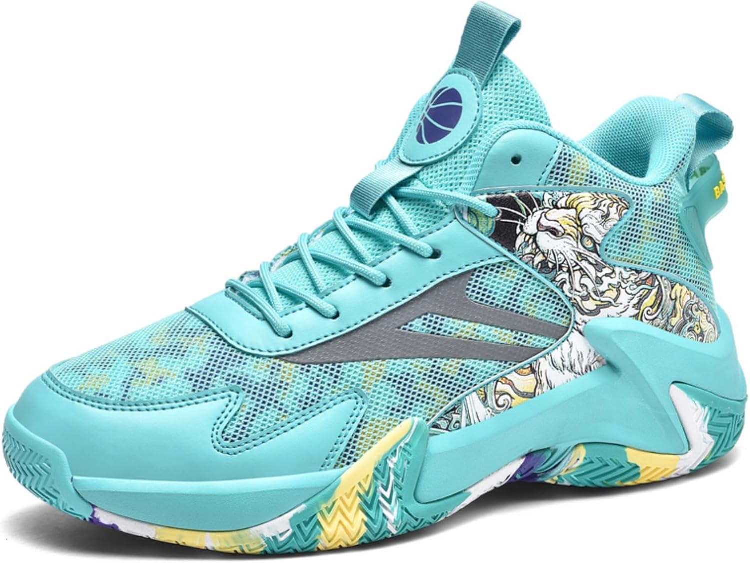 Мужские модные кроссовки для баскетбола с дышащей сеткой, шнуровкой, высокие, противоскользящие, повседневные, для тренировок, спорта, тенниса и бега Boaobaihuo, зеленый
Мужские модные кроссовки для баскетбола с дышащей сеткой, шнуровкой, высокие, противоскользящие, повседневные, для тренировок, спорта, тенниса и бега Boaobaihuo, зеленый