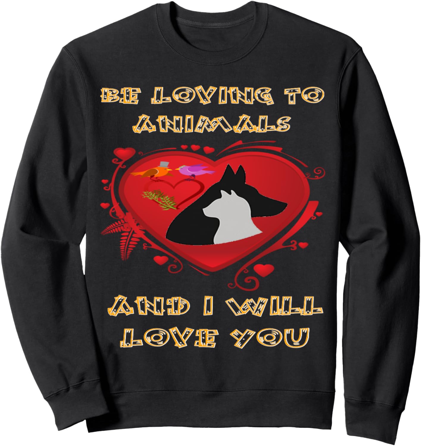 Толстовка с надписью «Будьте любящими по отношению к животным» Be Loving To Animals And I Will Love You Gifts, черный
Толстовка с надписью «Будьте любящими по отношению к животным» Be Loving To Animals And I Will Love You Gifts, черный