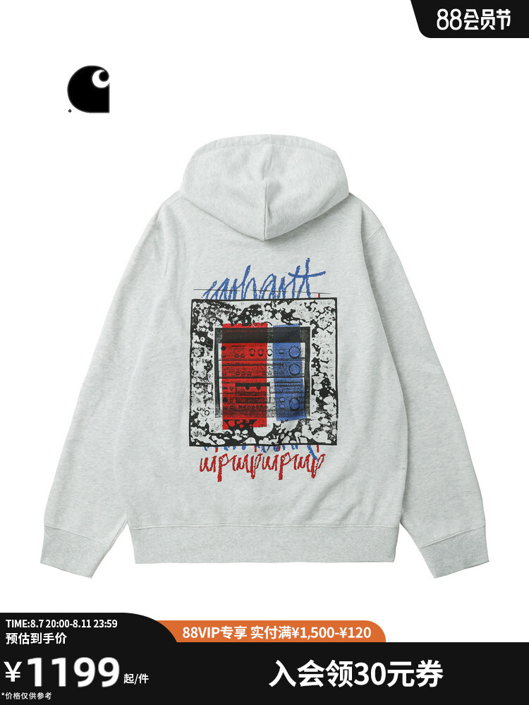 Толстовка мужская Carhartt WIP в стиле граффити, серый
Толстовка мужская Carhartt WIP в стиле граффити, серый