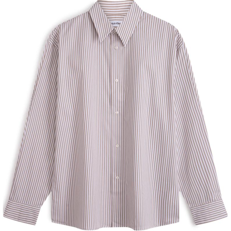 Рубашка CALVIN KLEIN Simple Collection унисекс коричнево-белая в полоску
Рубашка CALVIN KLEIN Simple Collection унисекс коричнево-белая в полоску