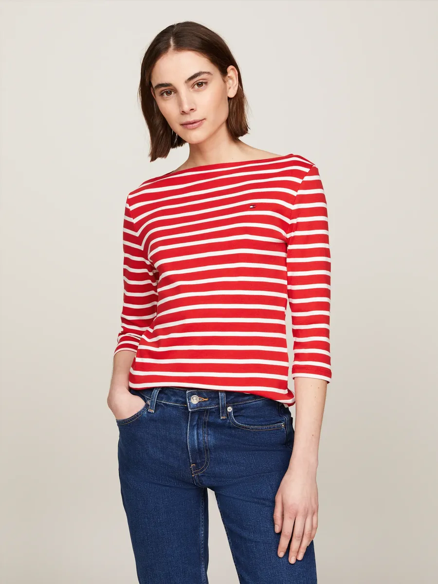 Рубашка Tommy Hilfiger с рукавом 3/4 "NEW CODY SLIM BOAT-NK 3/4SLV" с фирменной этикеткой Tommy Hilfiger, цвет Hrot/Ecr Ges
Рубашка Tommy Hilfiger с рукавом 3/4 "NEW CODY SLIM BOAT-NK 3/4SLV" с фирменной этикеткой Tommy Hilfiger, цвет Hrot/Ecr Ges