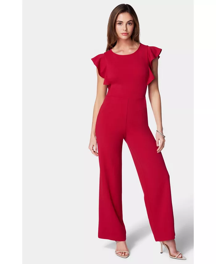 Женский комбинезон Scuba Crepe с рукавами-рюшами Bebe, красный
Женский комбинезон Scuba Crepe с рукавами-рюшами Bebe, красный