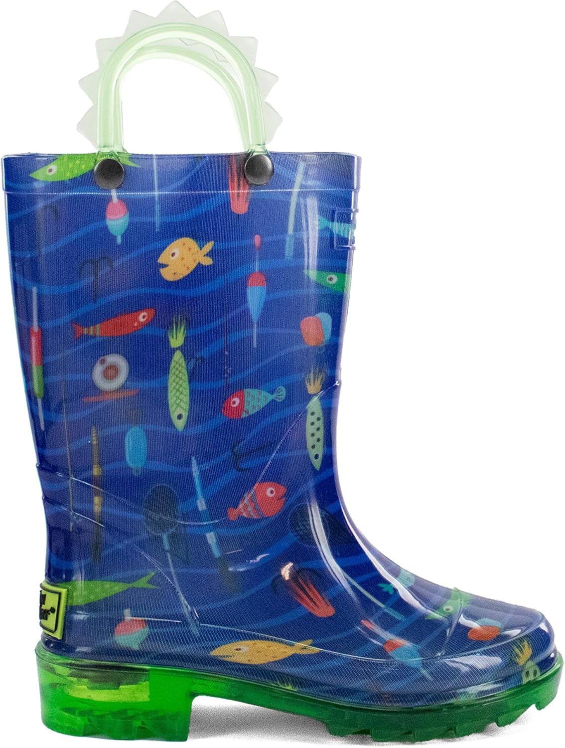 Детские водонепроницаемые светящиеся резиновые сапоги Western Chief с ручками для удобного надевания и снятия для мальчиков и девочек, Fish on
Детские водонепроницаемые светящиеся резиновые сапоги Western Chief с ручками для удобного надевания и снятия для мальчиков и девочек, Fish on