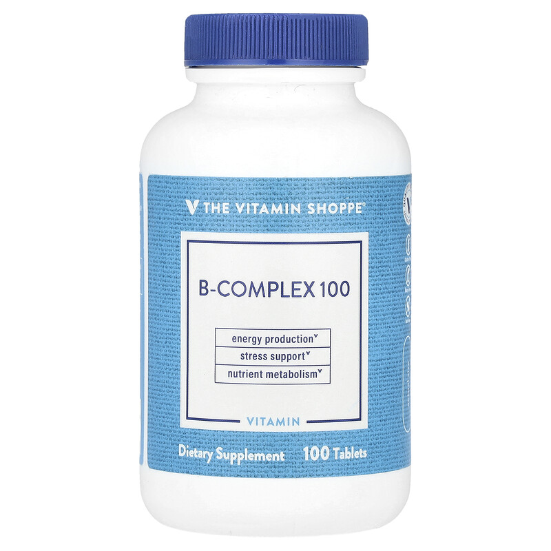 The Vitamin Shoppe, B-Complex 100, 100 таблеток
The Vitamin Shoppe, B-Complex 100, 100 таблеток