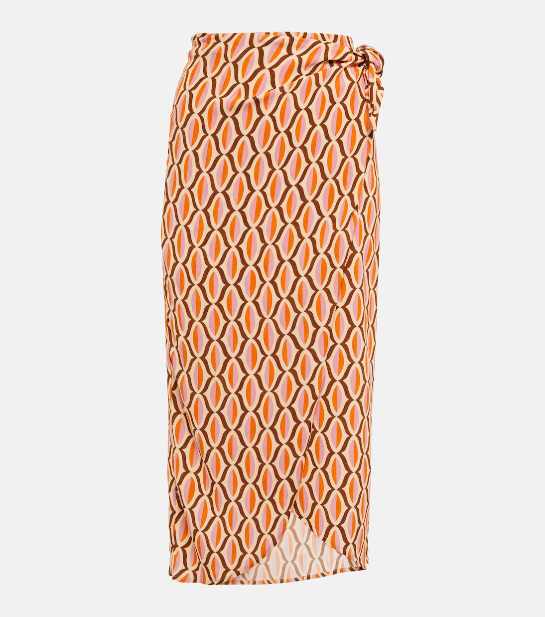 Юбка-халат из крепа с принтом Алиши Velvet, оранжевый
Юбка-халат из крепа с принтом Алиши Velvet, оранжевый