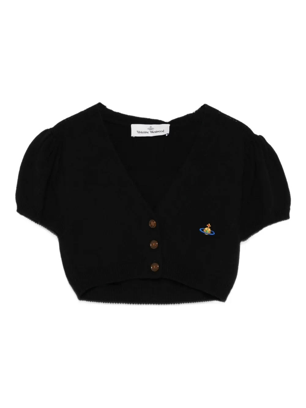 Укороченный кардиган Ida с рукавами-буфами Vivienne Westwood, черный
Укороченный кардиган Ida с рукавами-буфами Vivienne Westwood, черный