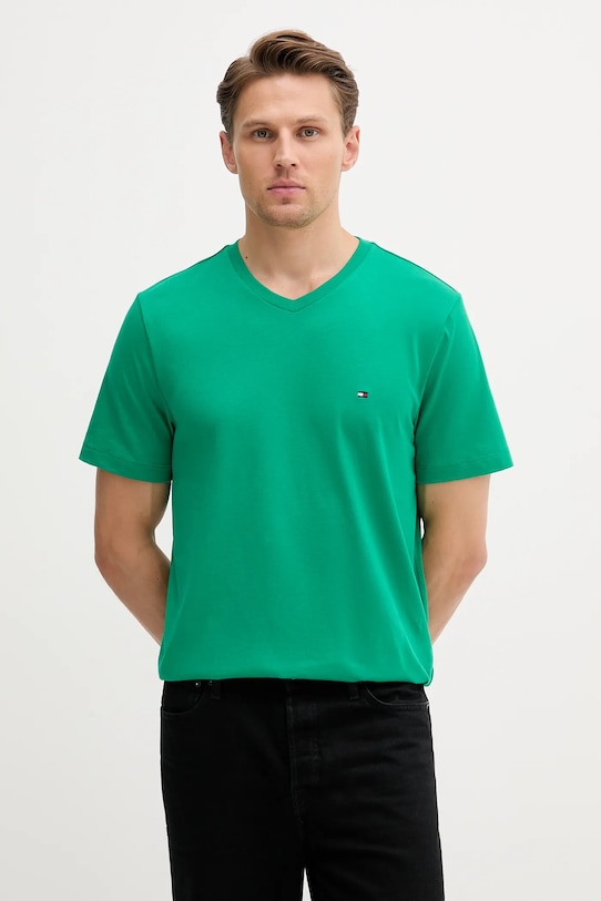 Хлопковая футболка Tommy Hilfiger, зеленый
Хлопковая футболка Tommy Hilfiger, зеленый