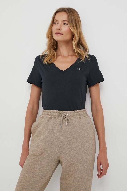 Хлопковая футболка Gant, черный
Хлопковая футболка Gant, черный