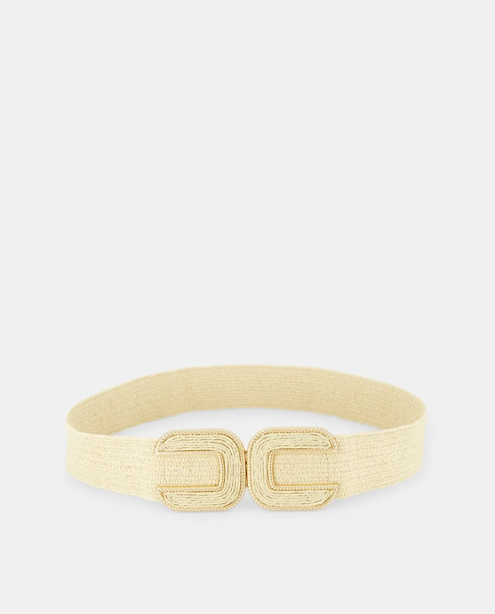 Эластичный ремень с пряжкой C Tintoretto, бежевый
Эластичный ремень с пряжкой C Tintoretto, бежевый