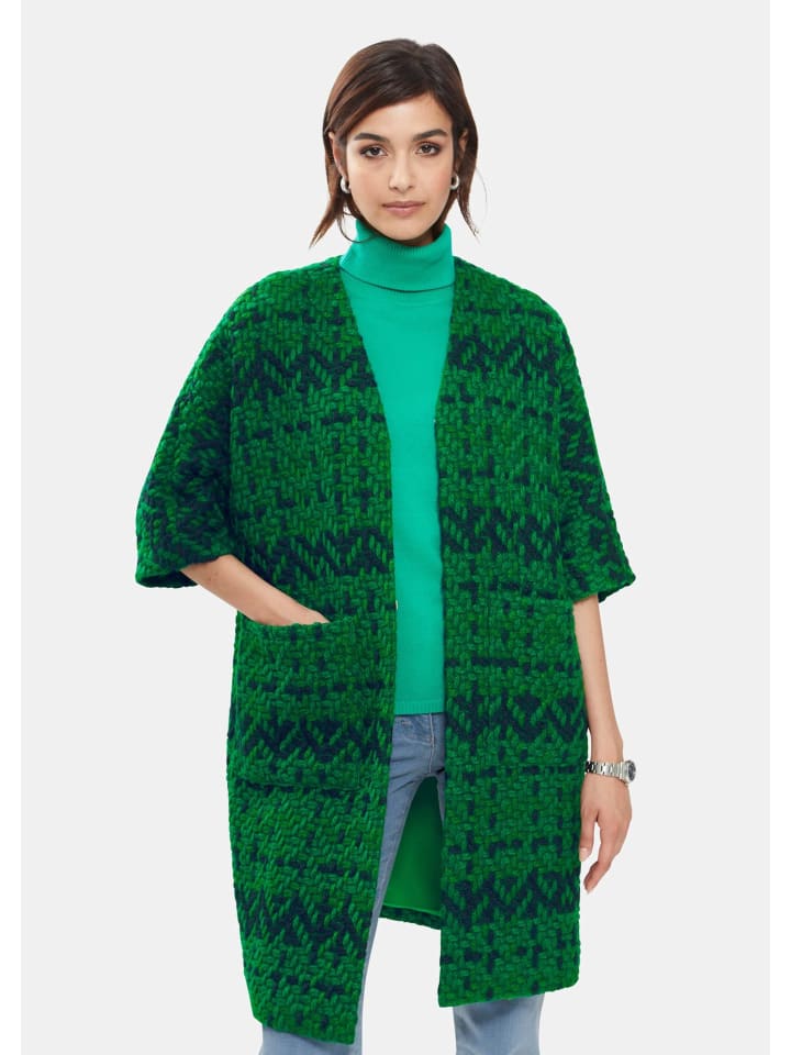 MADELEINE Длинное пальто из грубой фактурной многоцветной жаккардовой ткани зеленого/многоцветного оттенка
MADELEINE Длинное пальто из грубой фактурной многоцветной жаккардовой ткани зеленого/многоцветного оттенка