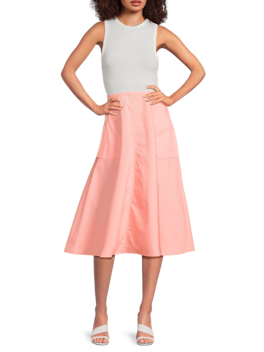 Платье-миди Kia с пышной юбкой и трикотажным верхом Area Stars, розовый
Платье-миди Kia с пышной юбкой и трикотажным верхом Area Stars, розовый