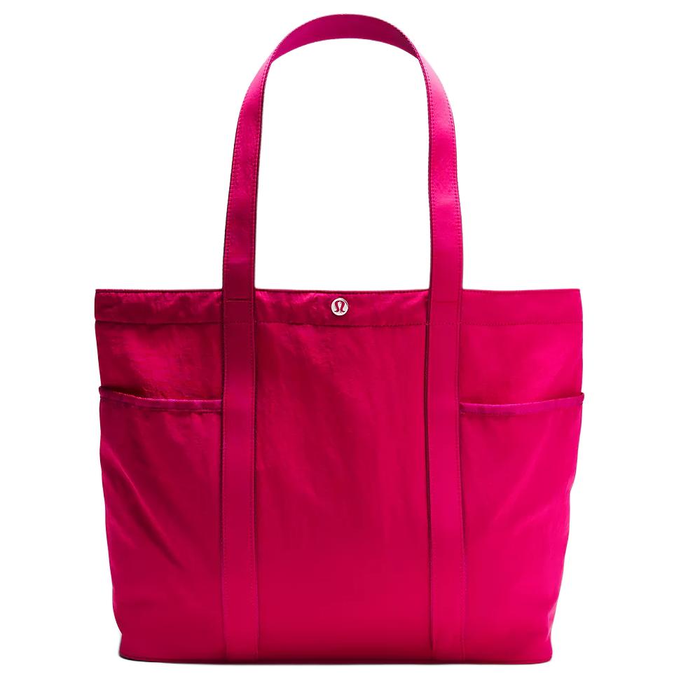 Lululemon Переработанная нейлоновая сумка-шоппер унисекс малиновая, Raspberry 
Lululemon Переработанная нейлоновая сумка-шоппер унисекс малиновая, Raspberry