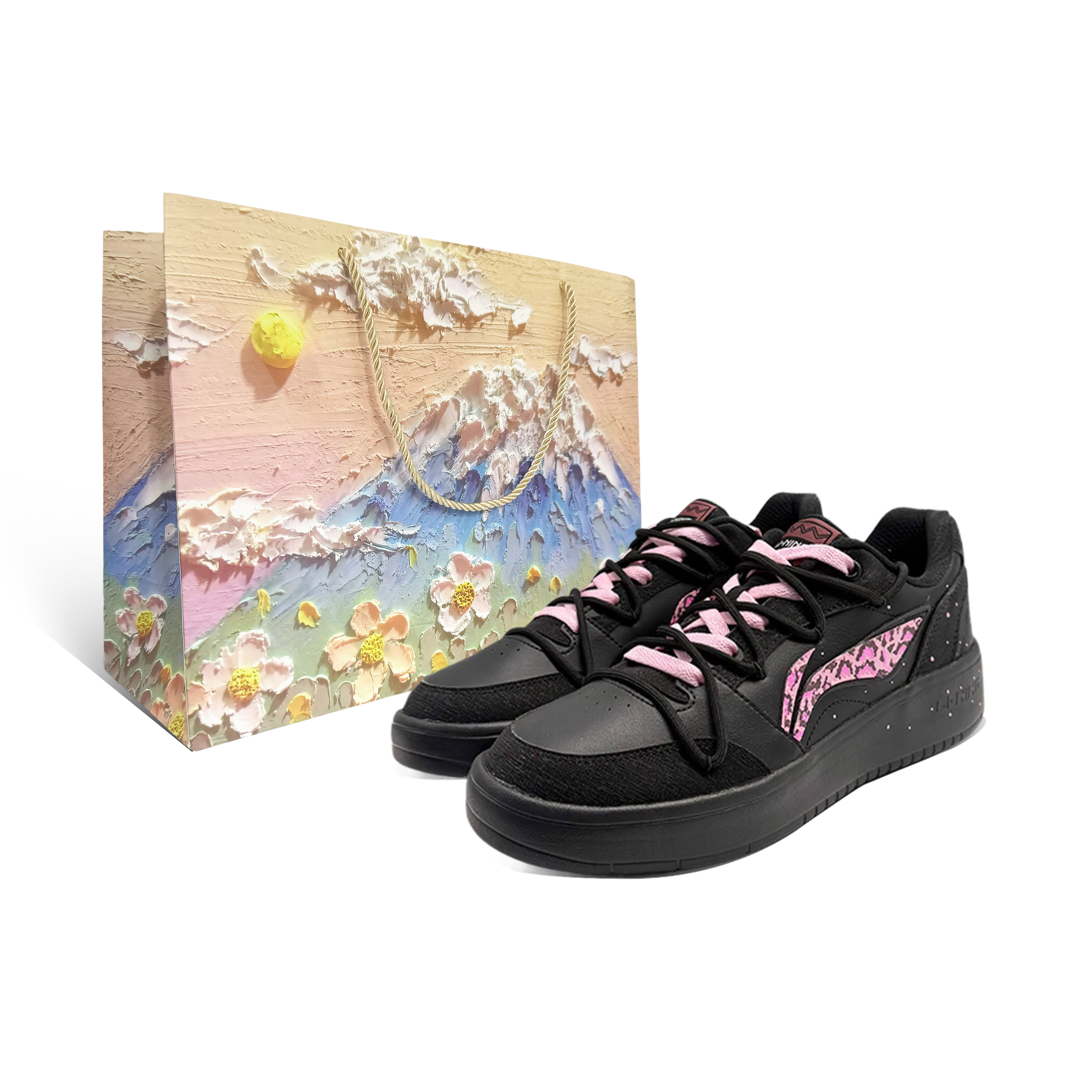 LINING Легкие и дышащие низкие кроссовки для скейтбординга Yuanbao V3, мужские, черно-розовые
LINING Легкие и дышащие низкие кроссовки для скейтбординга Yuanbao V3, мужские, черно-розовые