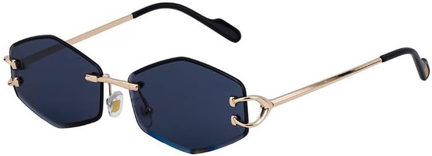 Небольшие солнцезащитные очки без оправы в форме шестиугольника для женщин и мужчин, роскошные винтажные солнцезащитные очки в форме ромба для женщин, металлические линзы, очки с защитой от УФ-излучения UV400 generic, C1goldgray
Небольшие солнцезащитные очки без оправы в форме шестиугольника для женщин и мужчин, роскошные винтажные солнцезащитные очки в форме ромба для женщин, металлические линзы, очки с защитой от УФ-излучения UV400 generic, C1goldgray