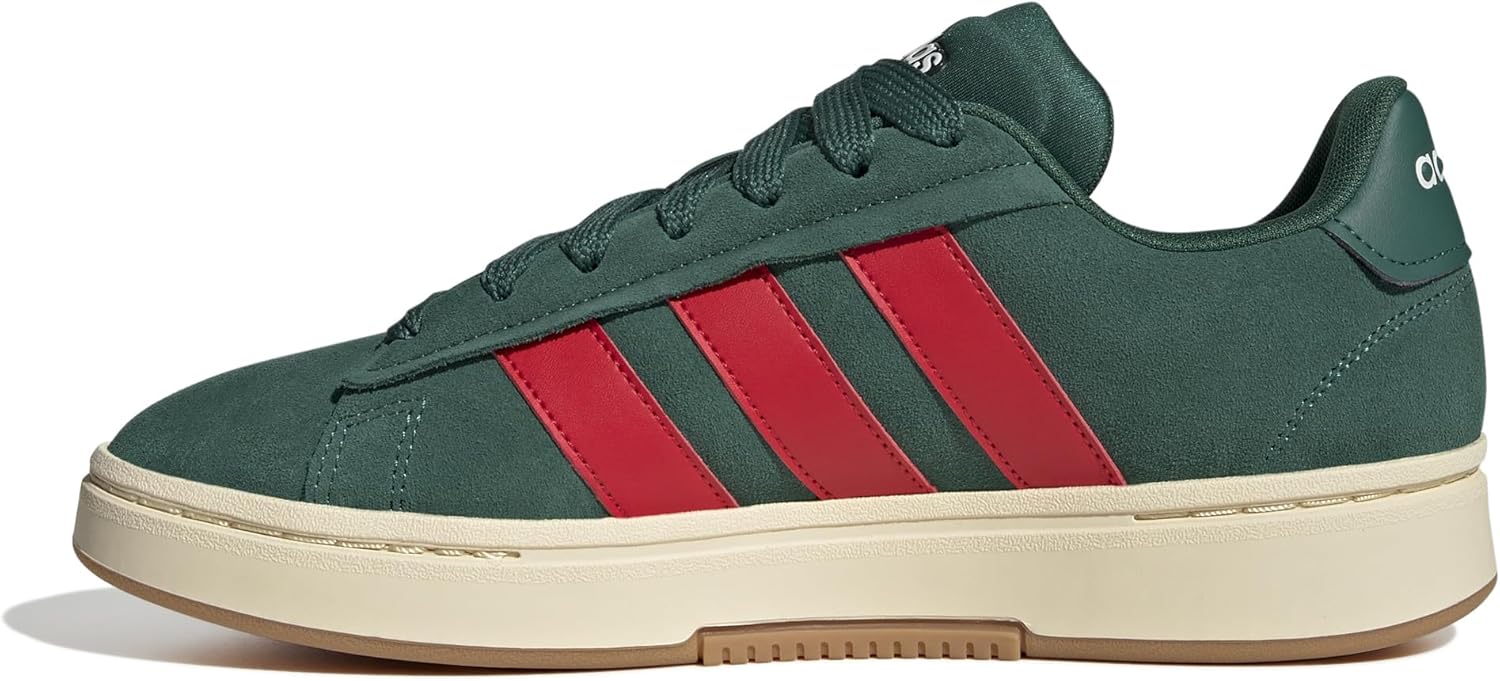 Мужские кроссовки Adidas Grand Court Alpha, слоновая кость/зеленый/алый
Мужские кроссовки Adidas Grand Court Alpha, слоновая кость/зеленый/алый