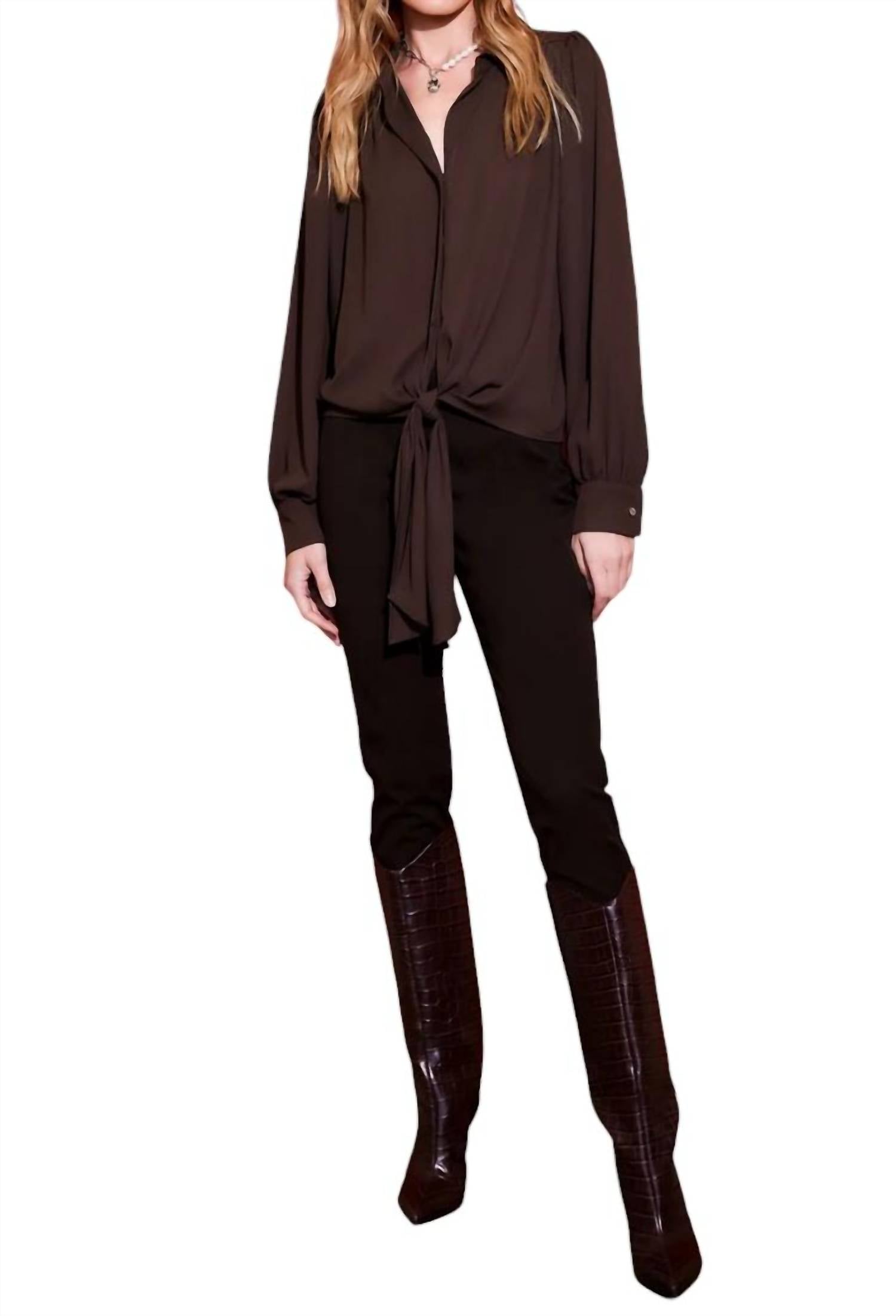 Топ с завязками спереди, коричневый Fifteen Twenty
Топ с завязками спереди, коричневый Fifteen Twenty