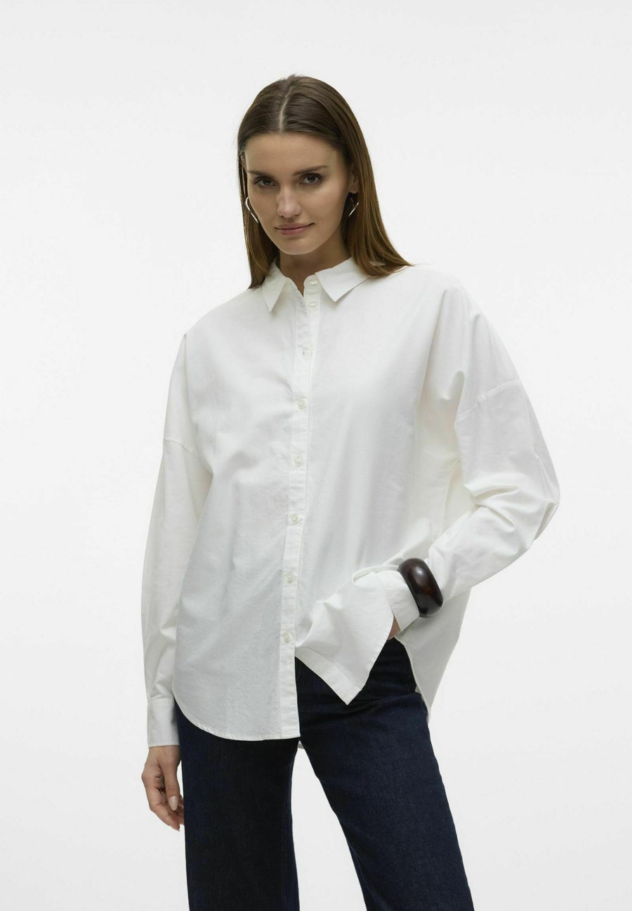 Блуза Vero Moda Button-down blouse, Snow White/White
Блуза Vero Moda Button-down blouse, Snow White/White