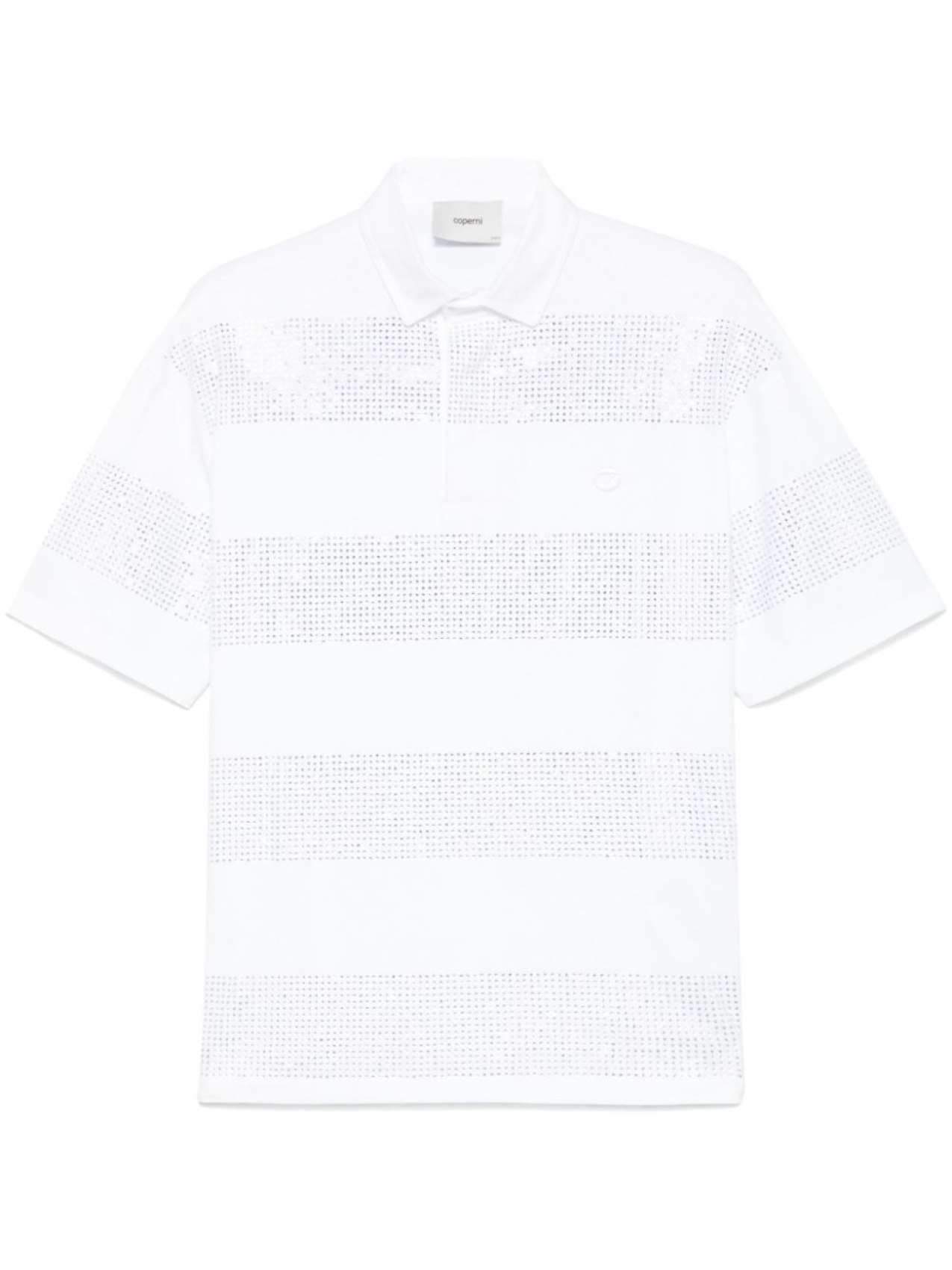 Coperni рубашка поло с кристаллами, белый
Coperni рубашка поло с кристаллами, белый