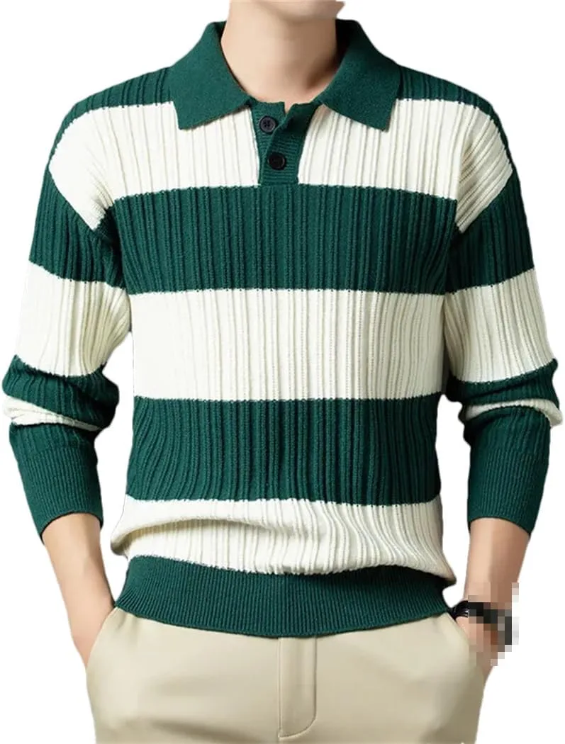 Мужской свитер Pullover в полоску, теплый и свободный
Мужской свитер Pullover в полоску, теплый и свободный