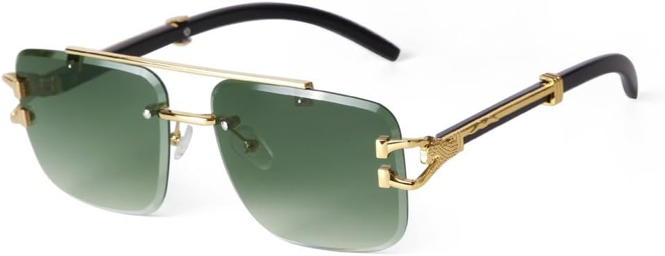 Солнцезащитные очки LVTFCO с изображением головы леопарда, без оправы, для женщин и мужчин, с двойной перемычкой, винтажные прямоугольные солнцезащитные очки для мужчин, C6
Солнцезащитные очки LVTFCO с изображением головы леопарда, без оправы, для женщин и мужчин, с двойной перемычкой, винтажные прямоугольные солнцезащитные очки для мужчин, C6