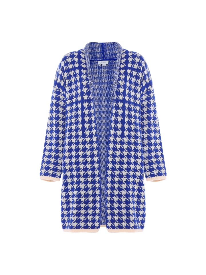 Женский кардиган в клетку бежевого и синего цвета faina
Женский кардиган в клетку бежевого и синего цвета faina