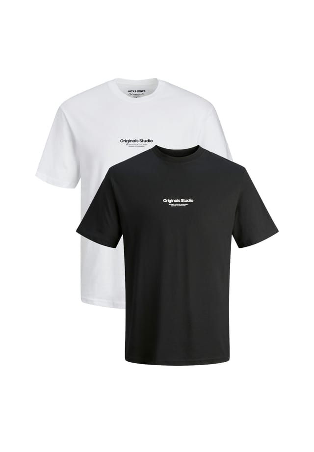 Футболка 2 шт. в упаковке jorvesterbro Jack & Jones, черный 
Футболка 2 шт. в упаковке jorvesterbro Jack & Jones, черный