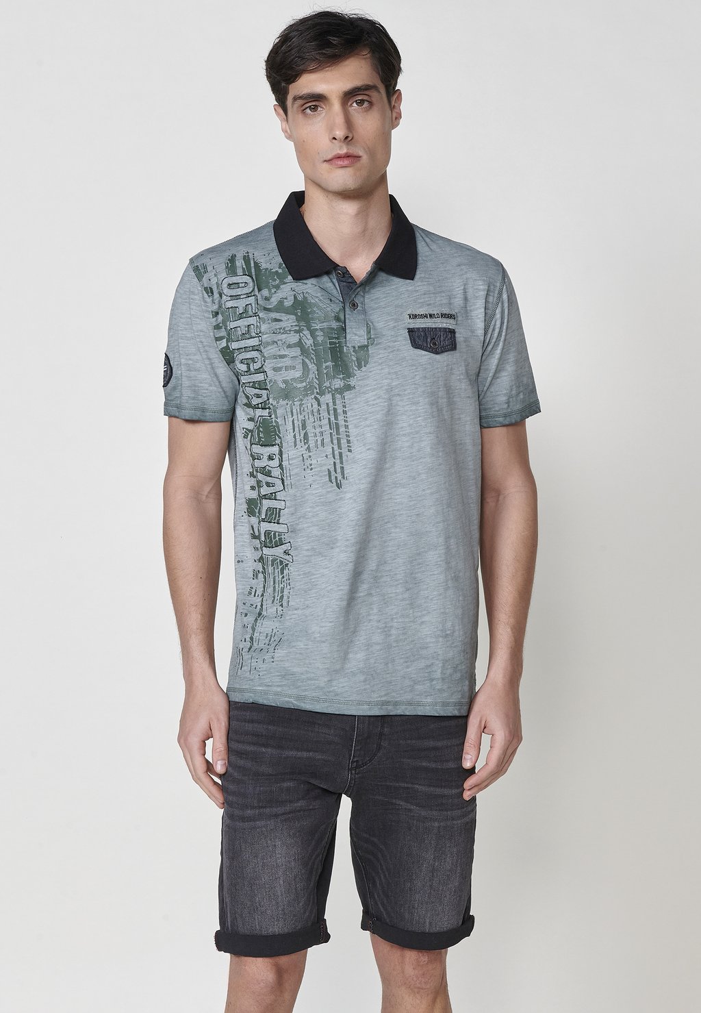 Рубашка поло SHORT-SLEEVED Koroshi, хаки
Рубашка поло SHORT-SLEEVED Koroshi, хаки