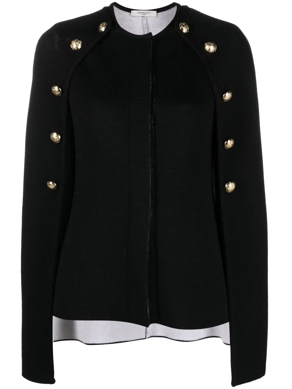 Джемпер-кейп с пуговицами Charlott, черный
Джемпер-кейп с пуговицами Charlott, черный