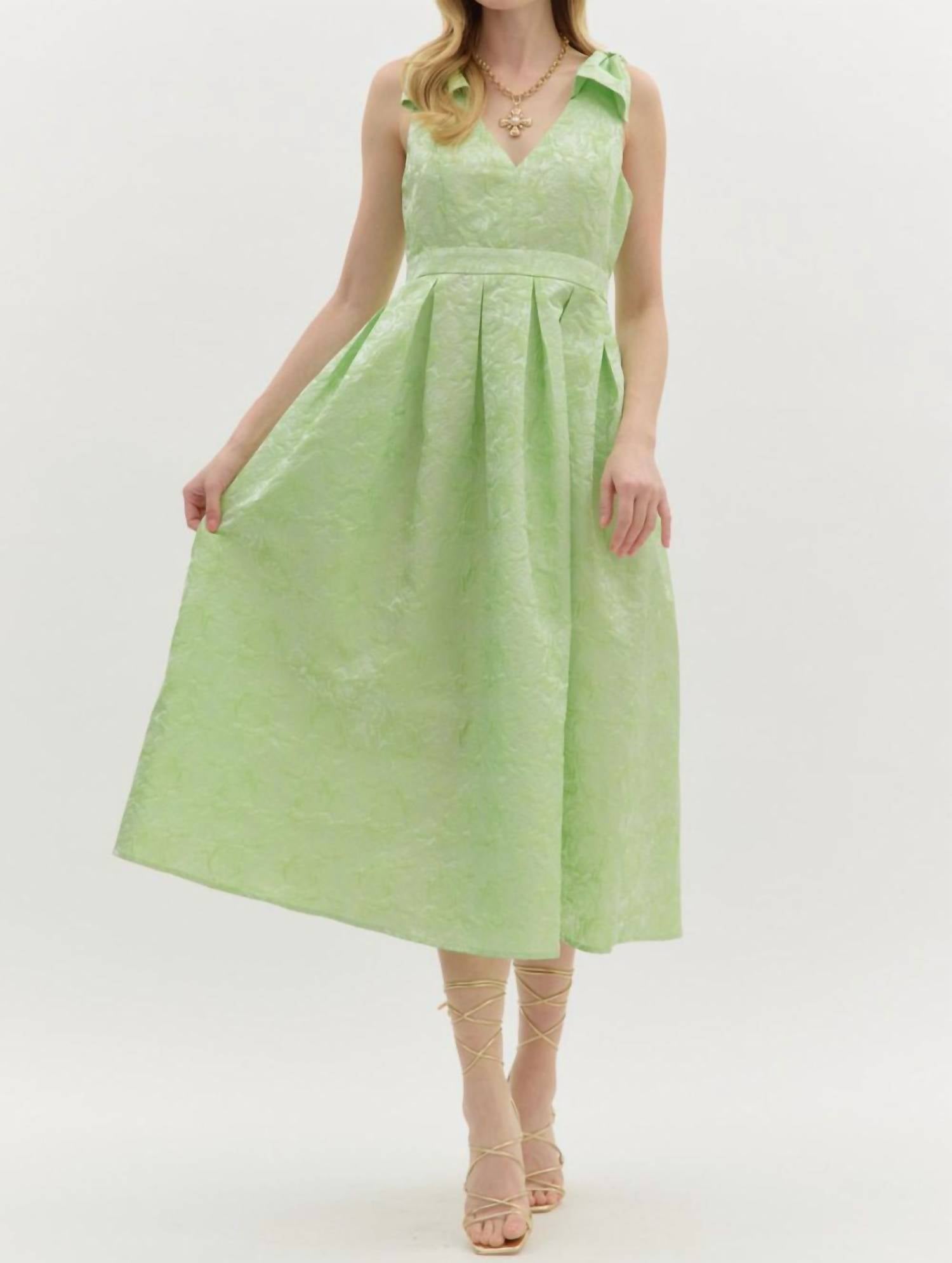 Платье Samantha в цвете лайм Entro, Lime
Платье Samantha в цвете лайм Entro, Lime