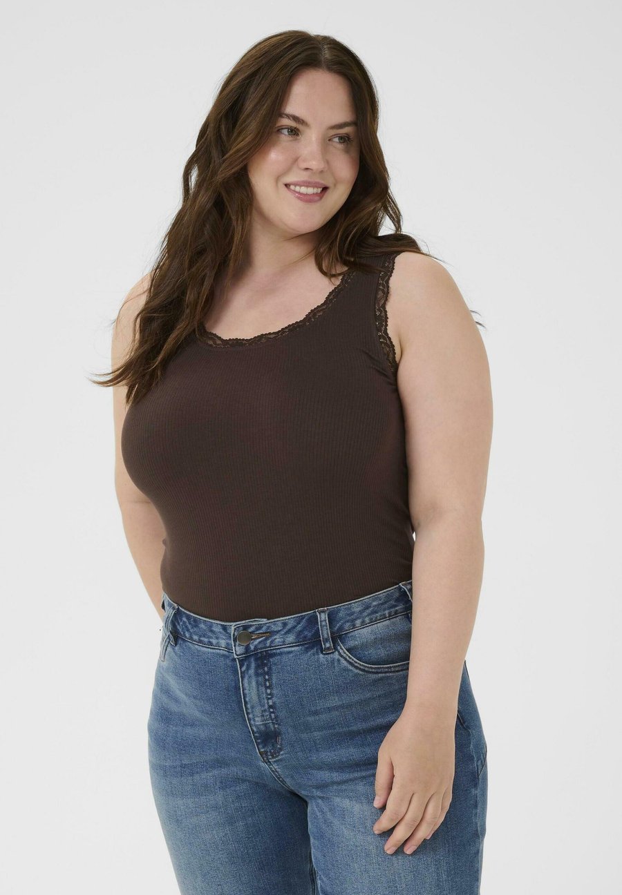Топ Kaffe Curve KComia Top, Black Coffee/Dark Brown
Топ Kaffe Curve KComia Top, Black Coffee/Dark Brown