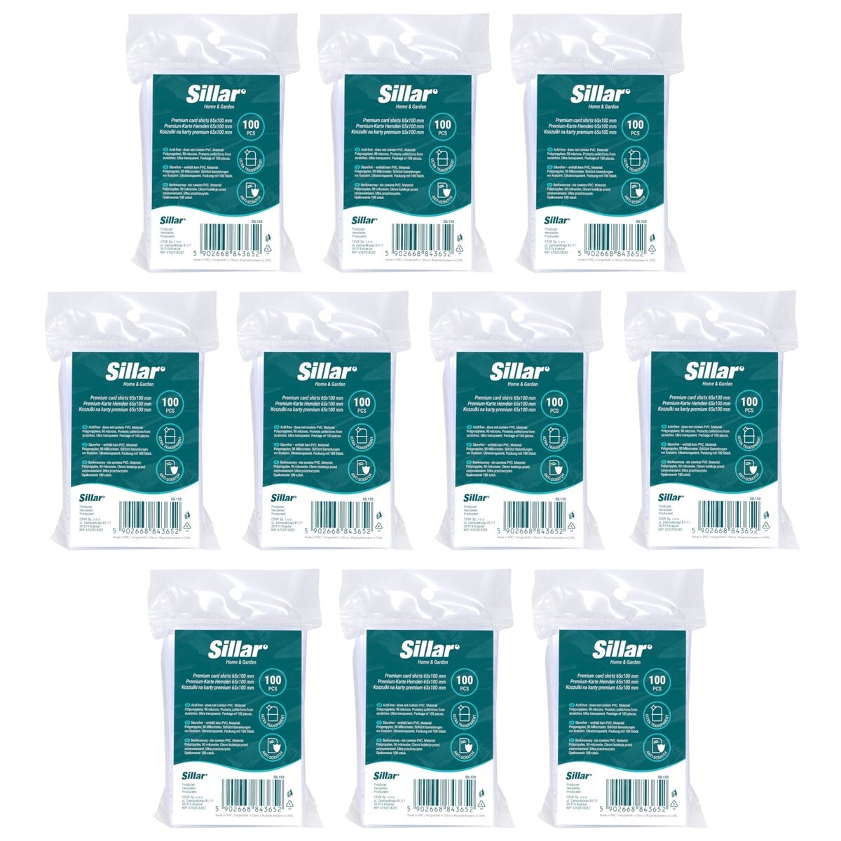 10 конвертов для коллекционных карточек Sillar Premium 65 x 100 мм, 90 микрон
10 конвертов для коллекционных карточек Sillar Premium 65 x 100 мм, 90 микрон