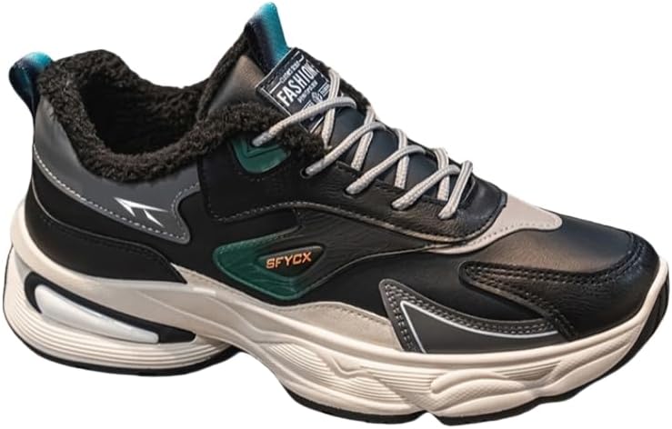 Мужские модные спортивные кроссовки - на шнуровке, с утолщенной подошвой, для теплой погоды, с искусственным плюшевым утеплителем - удобные и теплые - подходят для осени и зимы Hoalox, черный
Мужские модные спортивные кроссовки - на шнуровке, с утолщенной подошвой, для теплой погоды, с искусственным плюшевым утеплителем - удобные и теплые - подходят для осени и зимы Hoalox, черный