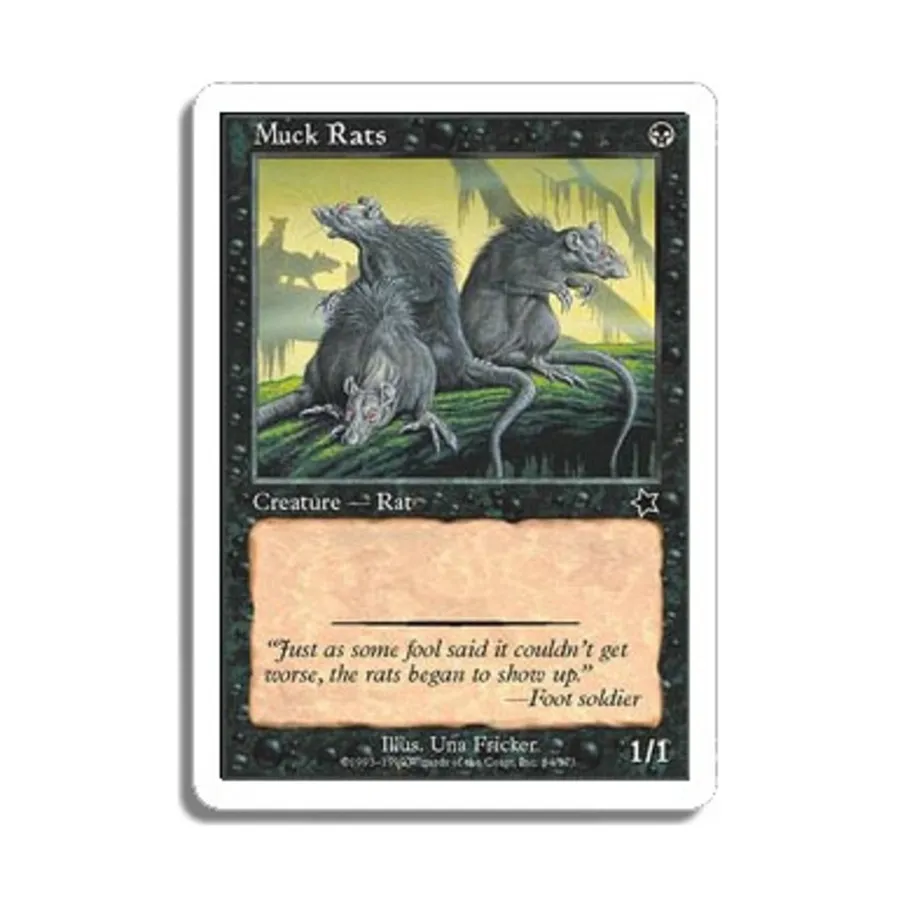 CCG Навозные крысы (С), MTG - Starter Series (1999)
CCG Навозные крысы (С), MTG - Starter Series (1999)