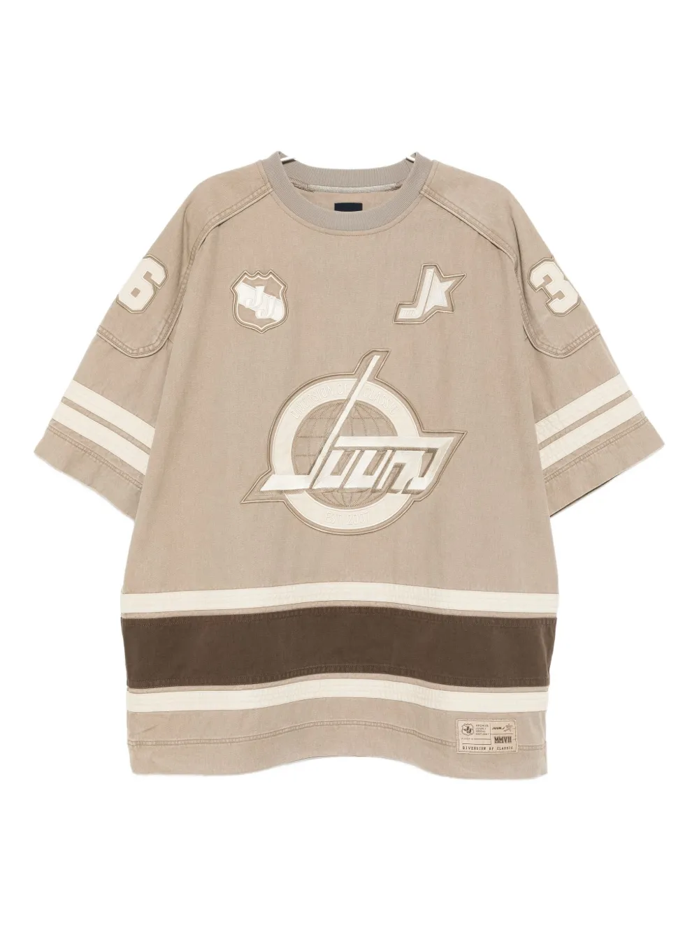 Футболка с вышитым логотипом Juun.J, нейтральный
Футболка с вышитым логотипом Juun.J, нейтральный