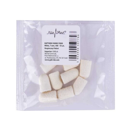 Насадки для педикюра 7 мм, зернистость 80, Ткань Podo AlleMed White, 10 шт. Molly Lac 
Насадки для педикюра 7 мм, зернистость 80, Ткань Podo AlleMed White, 10 шт. Molly Lac