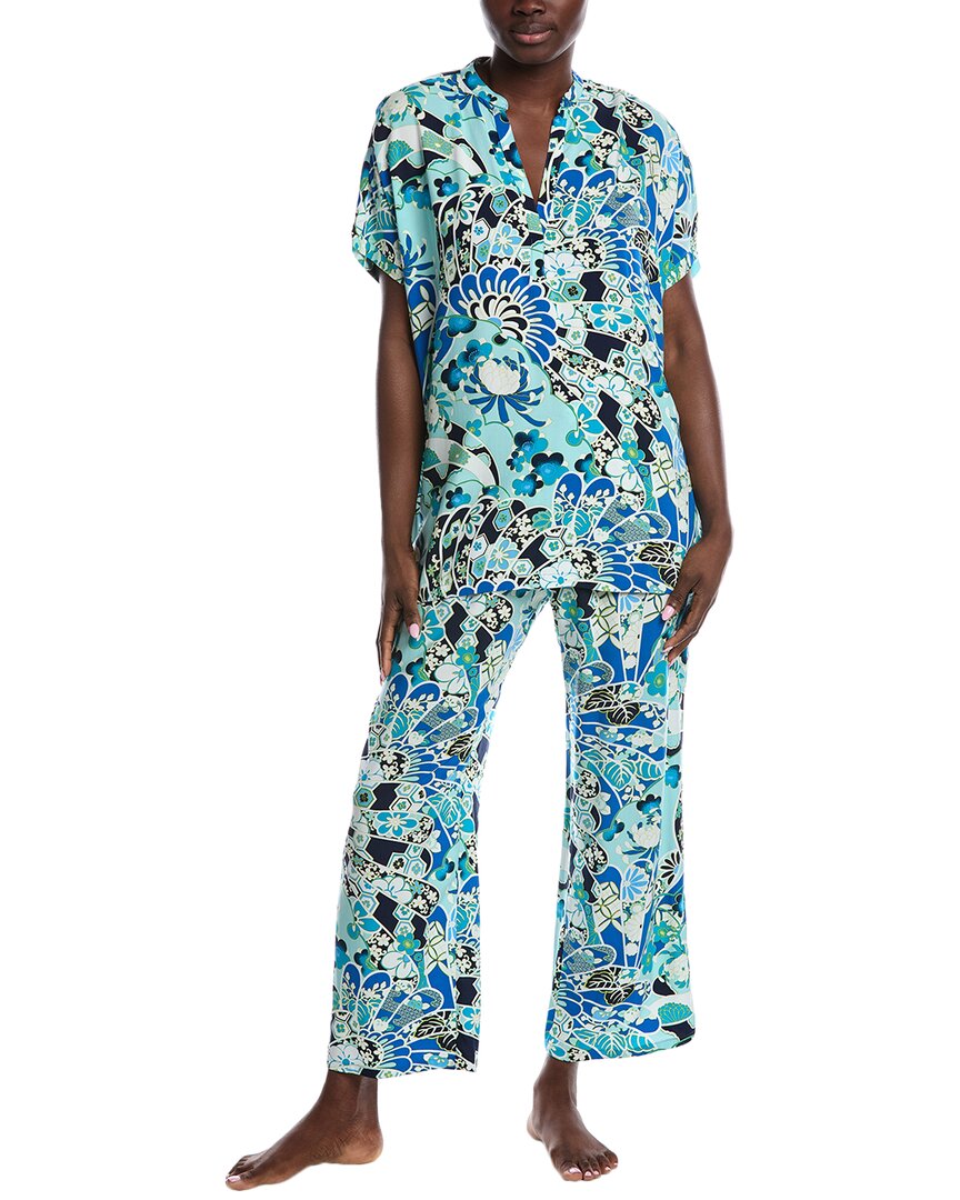 N Natori 2-предметный комплект пижамы Fusion Fans из шифона, синий
N Natori 2-предметный комплект пижамы Fusion Fans из шифона, синий