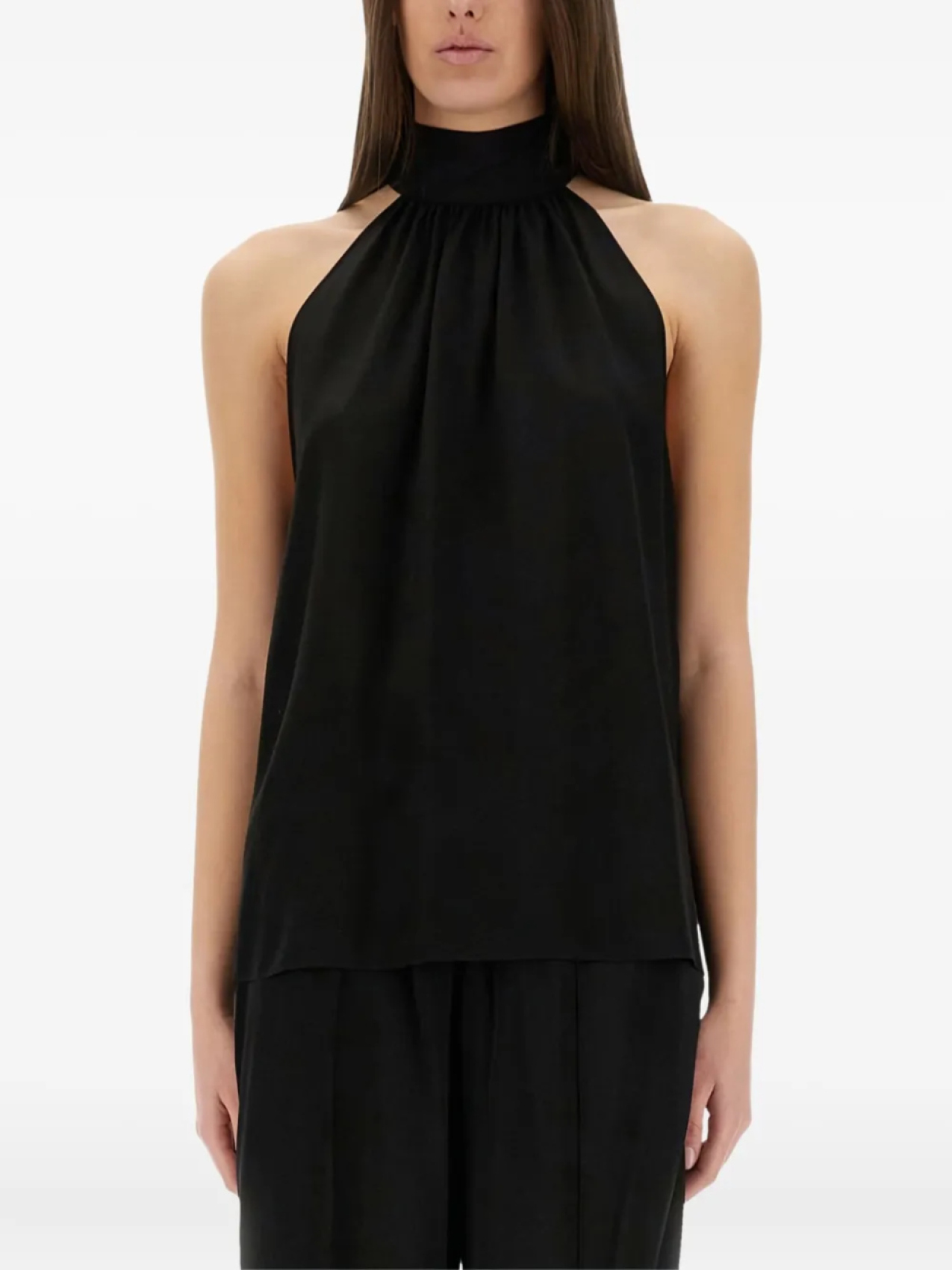 Блузка TOM FORD с высоким воротом и завязкой-халтер, черный
Блузка TOM FORD с высоким воротом и завязкой-халтер, черный