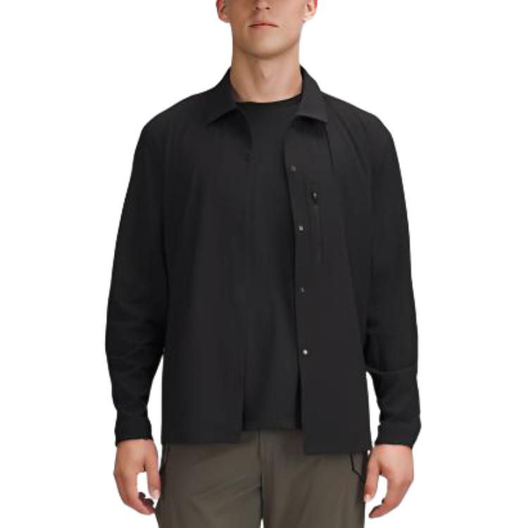 Мужская рубашка Lululemon, черный
Мужская рубашка Lululemon, черный