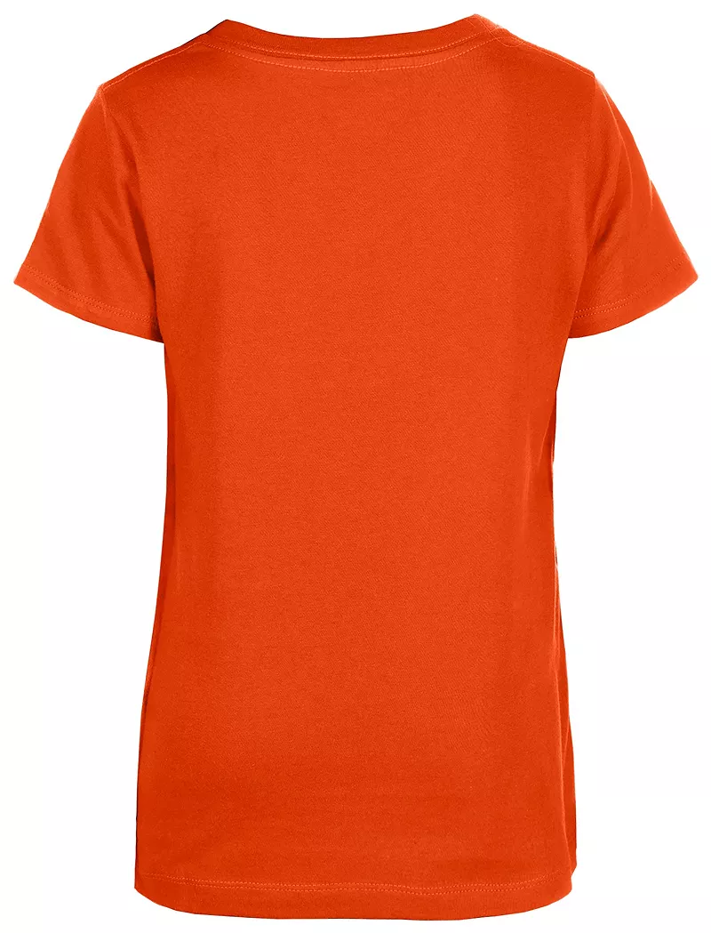 Оранжевая футболка с откидной крышкой с пайетками New Era для девочек Cleveland Browns
Оранжевая футболка с откидной крышкой с пайетками New Era для девочек Cleveland Browns