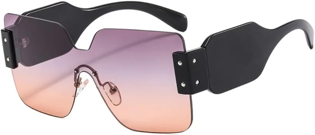 Винтажные солнцезащитные очки без оправы квадратной формы для женщин и мужчин, с широкими дужками, в крупной оправе, защита от УФ-излучения UV400, класса люкс UATXTAU, Purple
Винтажные солнцезащитные очки без оправы квадратной формы для женщин и мужчин, с широкими дужками, в крупной оправе, защита от УФ-излучения UV400, класса люкс UATXTAU, Purple