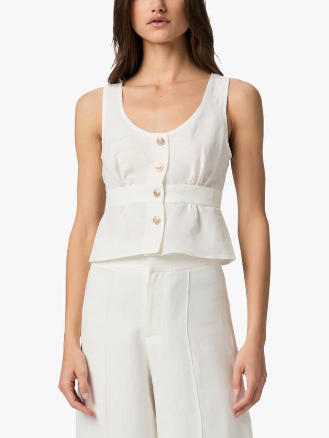 Топ Caine из льняной смеси PAIGE, White
Топ Caine из льняной смеси PAIGE, White