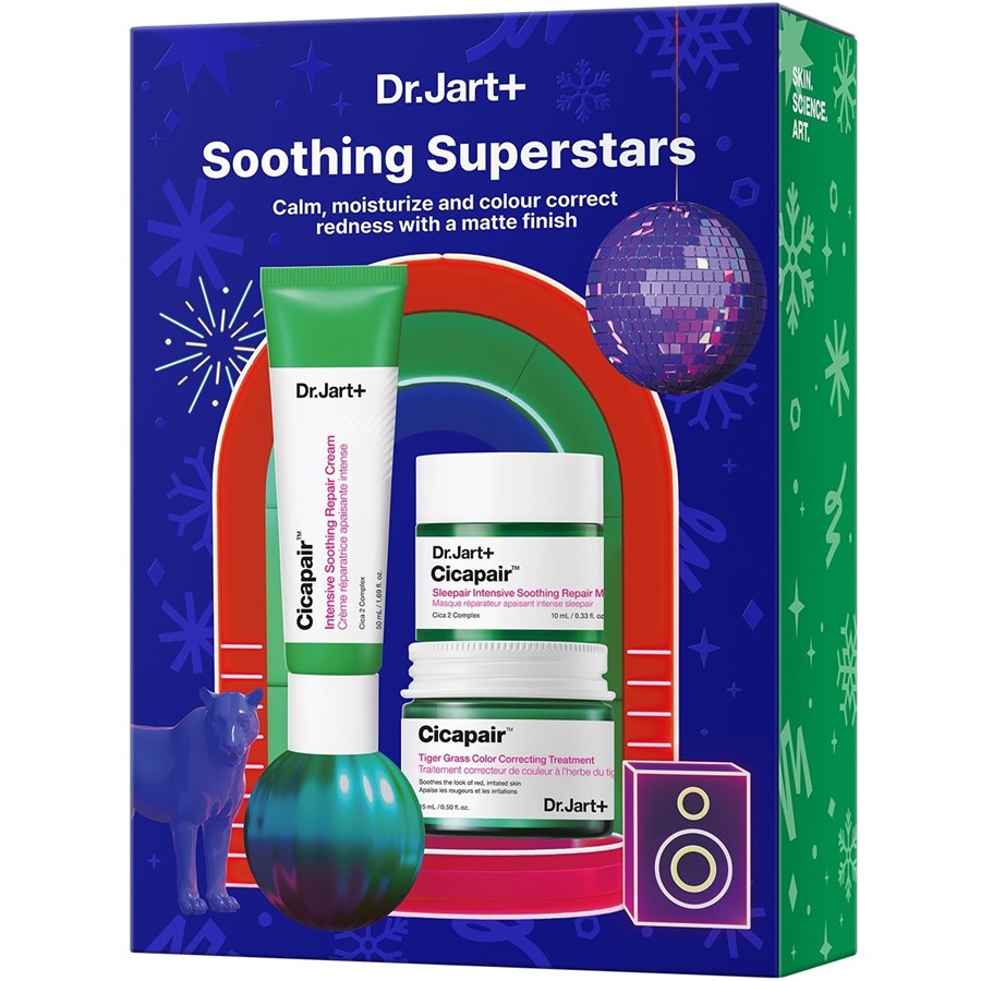 Крем для лица Dr. Jart+ Geschenkset, Cicapair Tiger Grass Colour Correcting Treatment 15 ml + Cicapair Intensive Soothing Repair Cream 50 ml + Cicapair Sleepair Intensive Soothing Repair Mask 10 ml / 1 Stk.
Крем для лица Dr. Jart+ Geschenkset, Cicapair Tiger Grass Colour Correcting Treatment 15 ml + Cicapair Intensive Soothing Repair Cream 50 ml + Cicapair Sleepair Intensive Soothing Repair Mask 10 ml / 1 Stk.